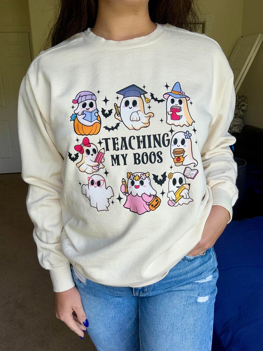 Teaching My Boos Crewneck Sweat Shirt